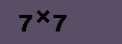 7x7